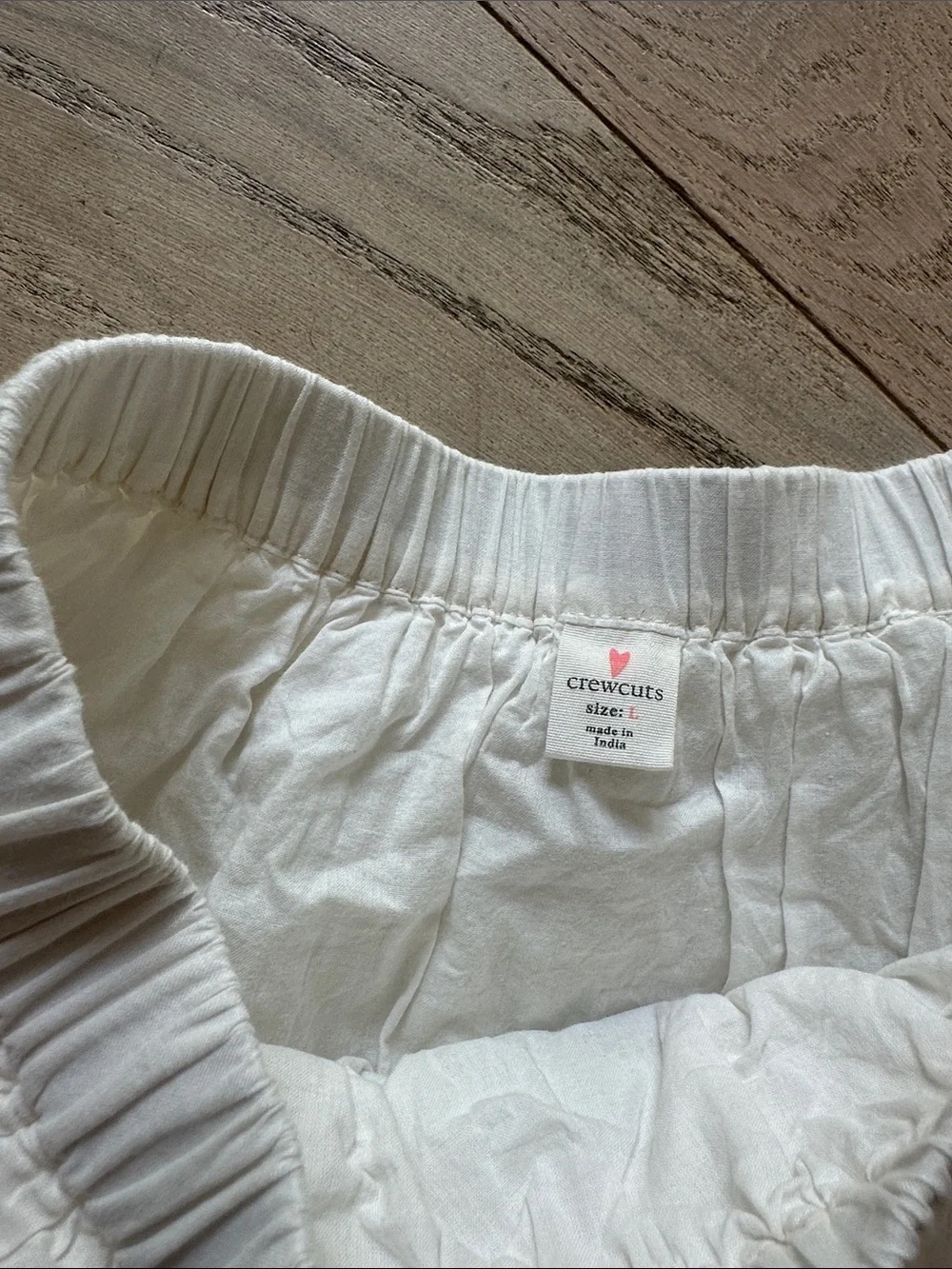 Crewcuts Cream Tiered Ruffle Skirt